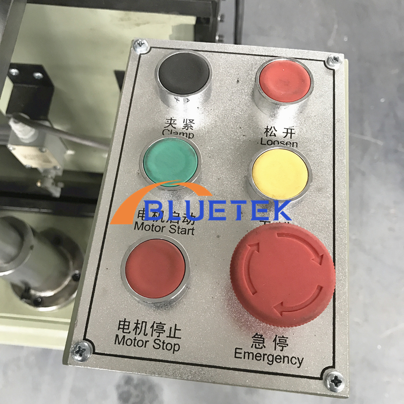 control panel of pvc window end milling machine