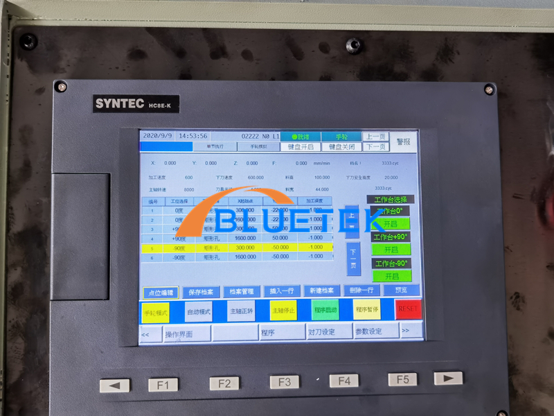 SYNTEC CNC system for aluminium profile cnc milling machine