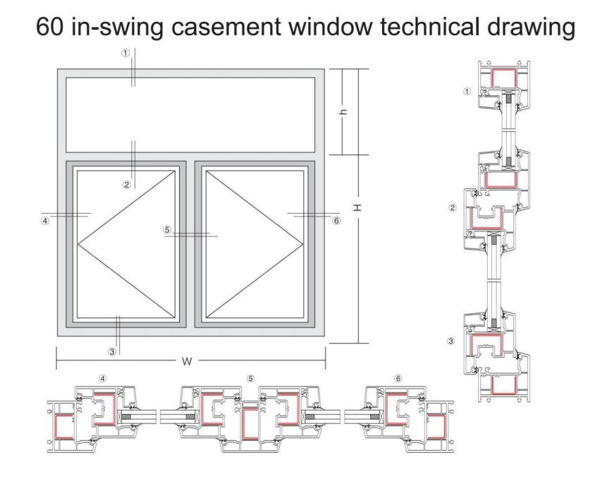 Casement UPVC Window Profile