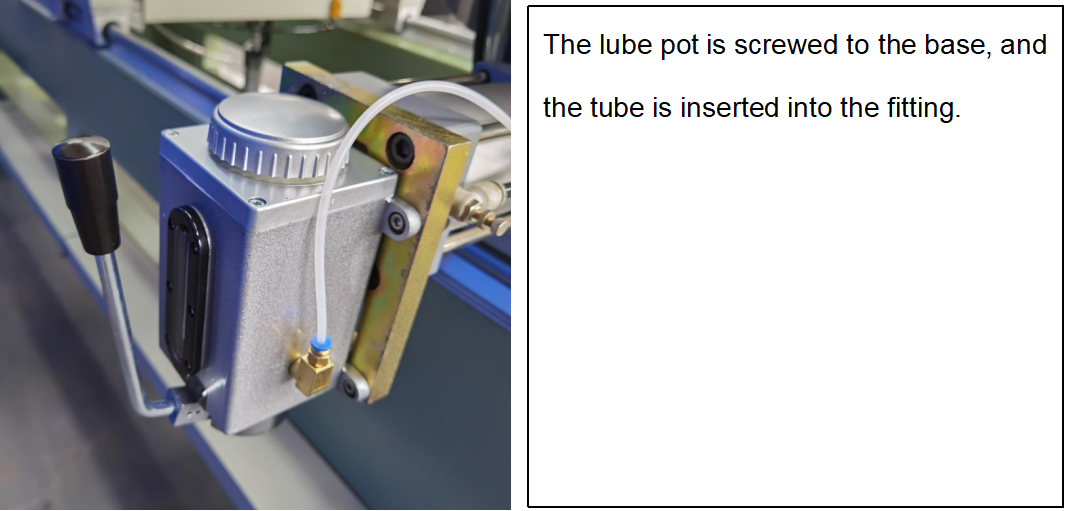 Lubricating Oil Pot Installation