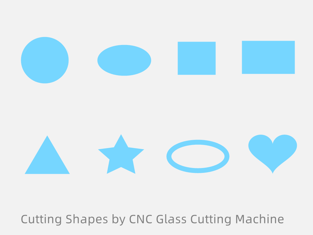 Cutting Shapes of CNC Glass Cutting Machine