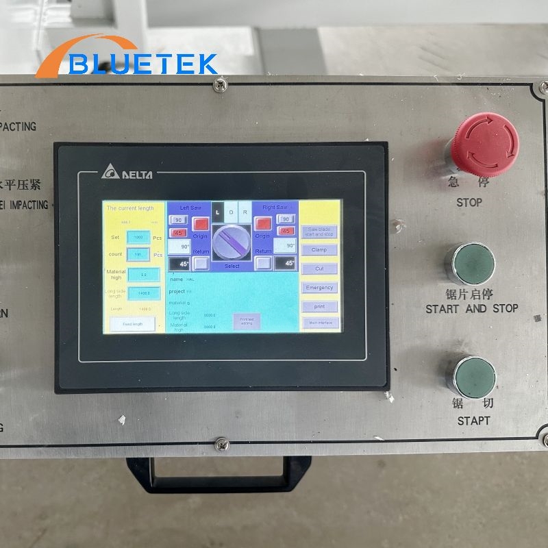 CNC system of PVC window door cutting saw