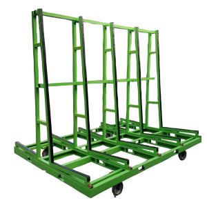 Customized Double Sided Glass Rack Trolley